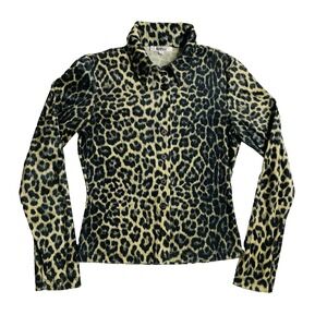 Used Rampage Clothing Co. Leopard Print Long Sleeve Top Sz Small Excellent Cond